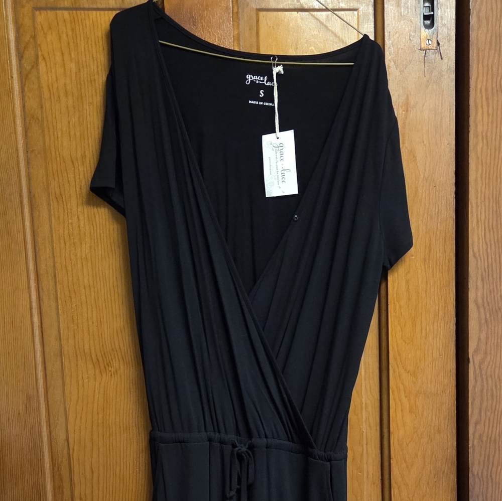 Grace & Lace Black Jumpsuit